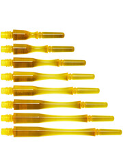 COSMO DARTS Cosmo Fit Gear Hybrid Locked Clear Yellow Dart Shafts