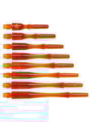 COSMO DARTS Cosmo Fit Gear Hybrid Locked Clear Orange Dart Shafts