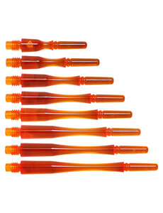 COSMO DARTS Cosmo Fit Gear Hybrid Locked Clear Orange Dart Shafts