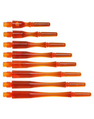COSMO DARTS Cosmo Fit Gear Hybrid Locked Clear Orange Dart Shafts