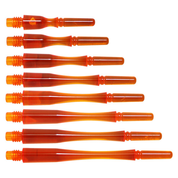 COSMO DARTS Cosmo Fit Gear Hybrid Locked Clear Orange Dart Shafts