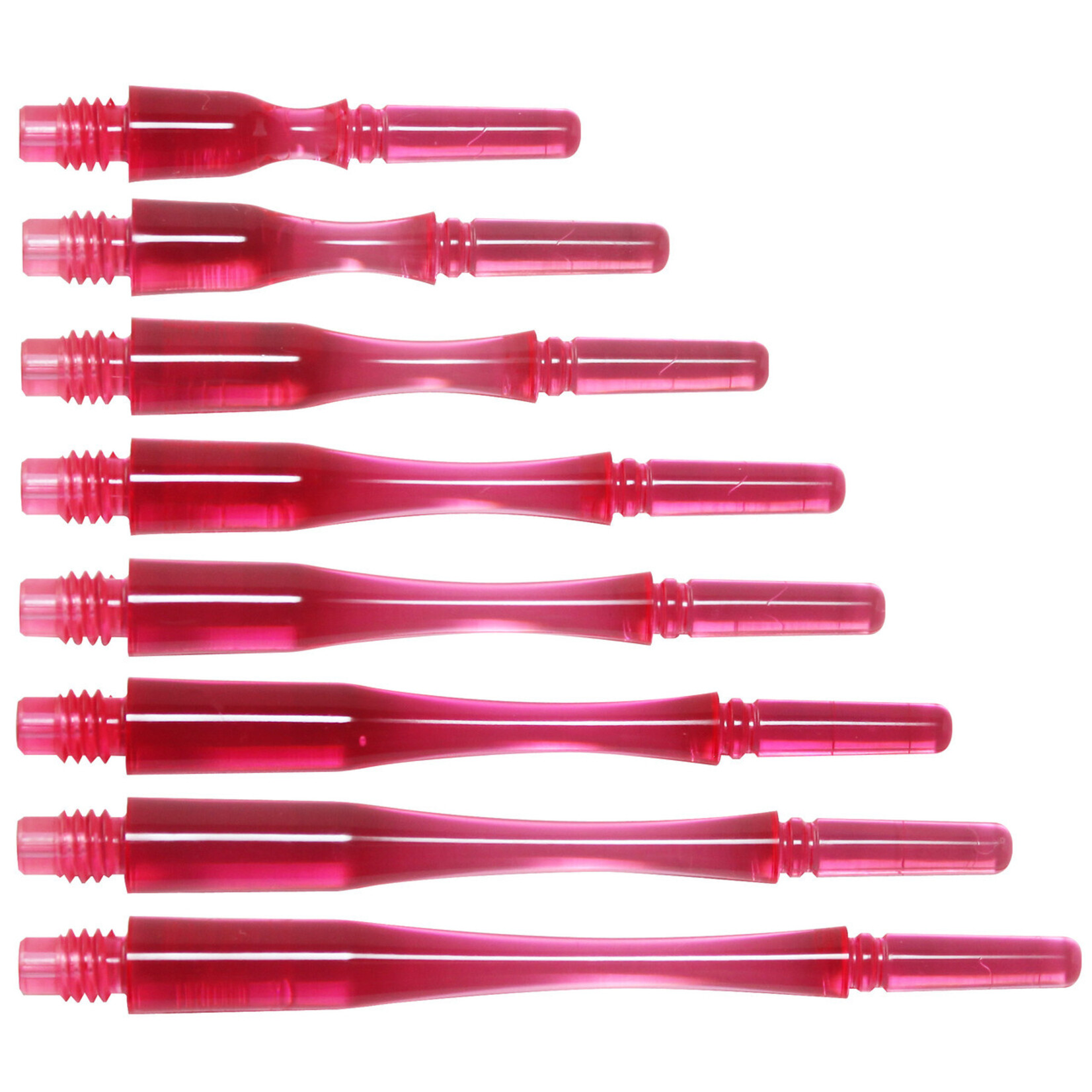 COSMO DARTS Cosmo Fit Gear Hybrid Locked Clear Pink Dart Shafts