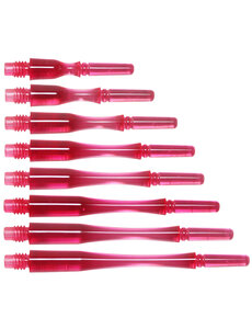 COSMO DARTS Cosmo Fit Gear Hybrid Locked Clear Pink Dart Shafts