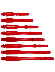 COSMO DARTS Cosmo Fit Gear Hybrid Locked Clear Red Dart Shafts