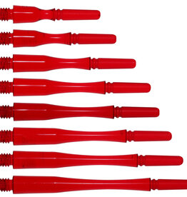 COSMO DARTS Cosmo Fit Gear Hybrid Locked Clear Red Dart Shafts