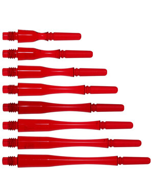 COSMO DARTS Cosmo Fit Gear Hybrid Locked Clear Red Dart Shafts