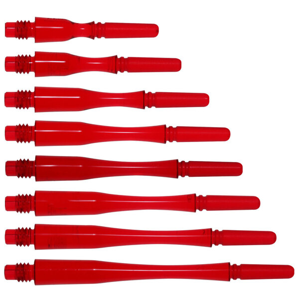 COSMO DARTS Cosmo Fit Gear Hybrid Locked Clear Red Dart Shafts