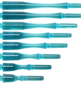 COSMO DARTS Cosmo Fit Gear Hybrid Locked Clear Lite Blue Dart Shafts