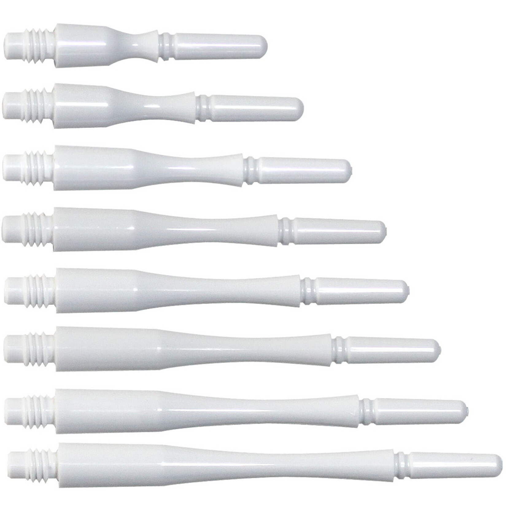 COSMO DARTS Cosmo Fit Gear Hybrid Spinning White Dart Shafts
