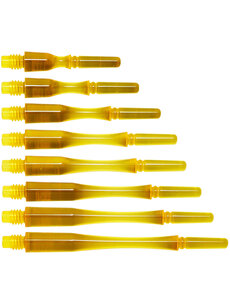 COSMO DARTS Cosmo Fit Gear Hybrid Spinning Clear Yellow Dart Shafts