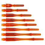 COSMO DARTS Cosmo Fit Gear Hybrid Spinning Clear Orange Dart Shafts