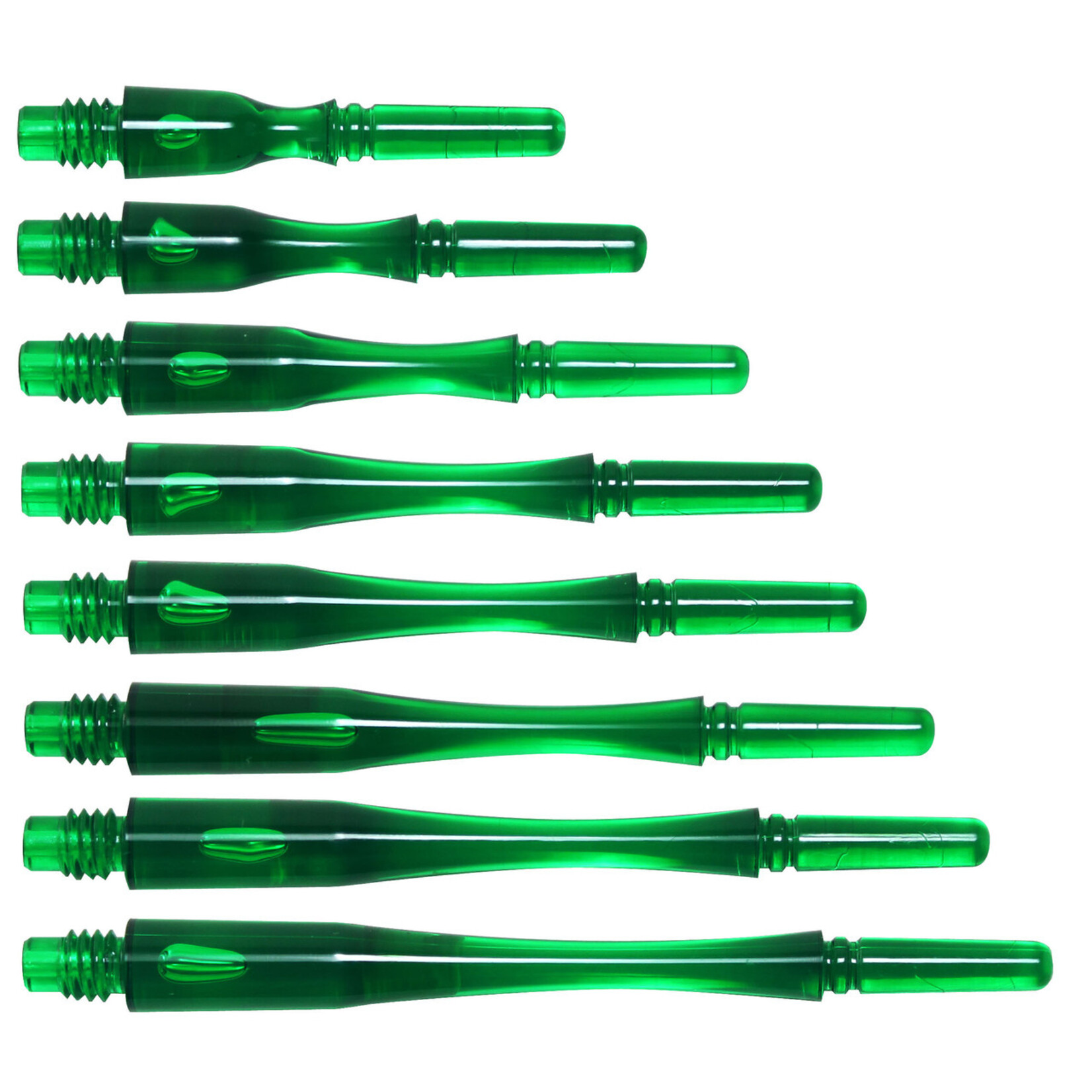 COSMO DARTS Cosmo Fit Gear Hybrid Spinning Clear Green Dart Shafts