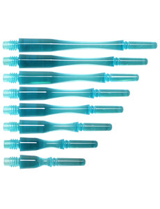 COSMO DARTS Cosmo Fit Gear Hybrid Spinning Clear Lite Blue Dart Shafts