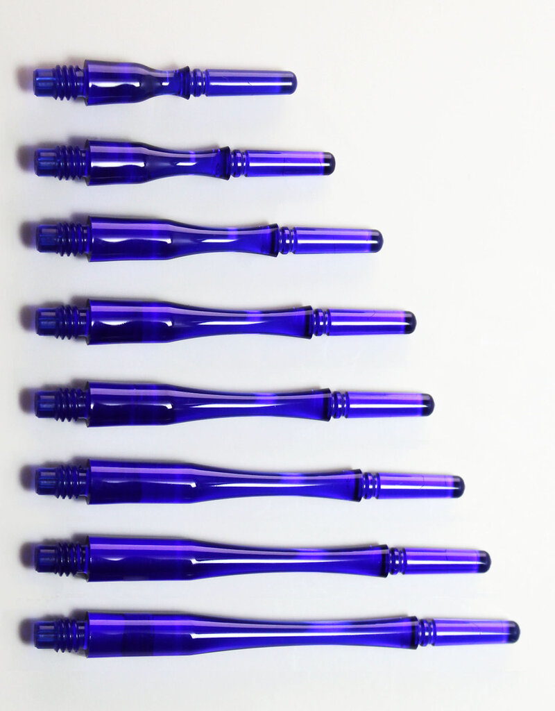 Cosmo Fit Gear Hybrid Spinning Clear Dark Blue Dart Shafts DARTING