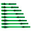 COSMO DARTS Cosmo Fit Gear Slim Spinning Clear Green Dart Shafts