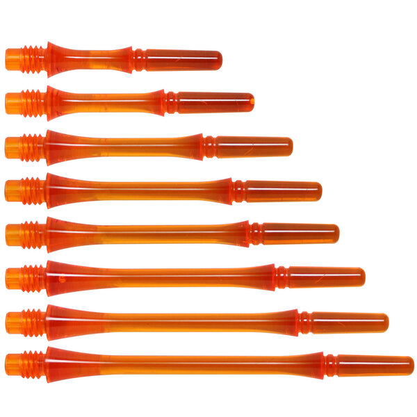 COSMO DARTS Cosmo Fit Gear Slim Spinning Clear Orange Dart Shafts