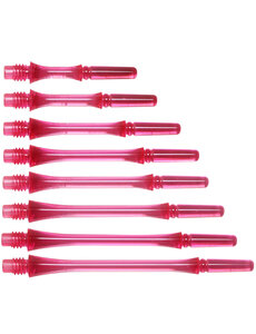 COSMO DARTS Cosmo Fit Gear Slim Spinning Clear Pink Dart Shafts