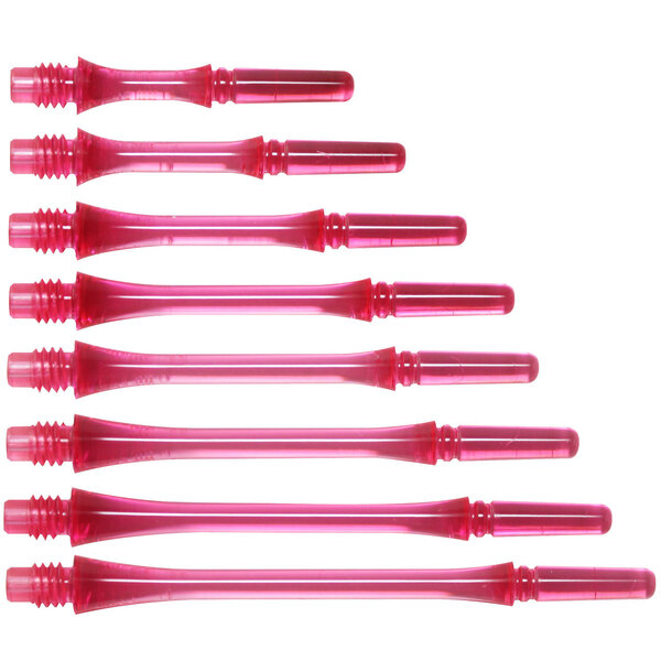 COSMO DARTS Cosmo Fit Gear Slim Spinning Clear Pink Dart Shafts