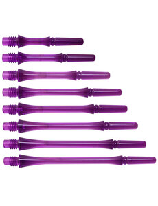 COSMO DARTS Cosmo Fit Gear Slim Spinning Clear Purple Dart Shafts