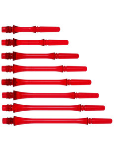 COSMO DARTS Cosmo Fit Gear Slim Spinning Clear Red Dart Shafts