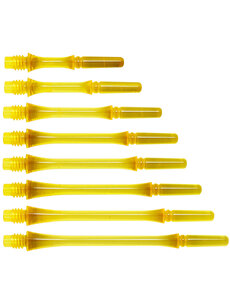 COSMO DARTS Cosmo Fit Gear Slim Spinning Clear Yellow Dart Shafts