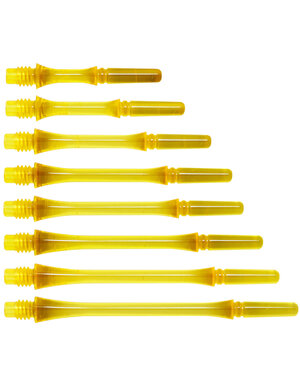 COSMO DARTS Cosmo Fit Gear Slim Spinning Clear Yellow Dart Shafts