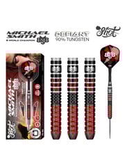 SHOT DARTS Shot Michael Smith Defiant 90% Tungsten Centre Weighted Steel Tip Darts