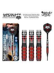SHOT DARTS Shot Michael Smith Tenacious 90% Tungsten Front Weighted Soft Tip Darts