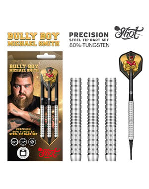 SHOT DARTS Shot Michael Smith Bully Boy Precision 80% Tungsten Soft Tip Darts