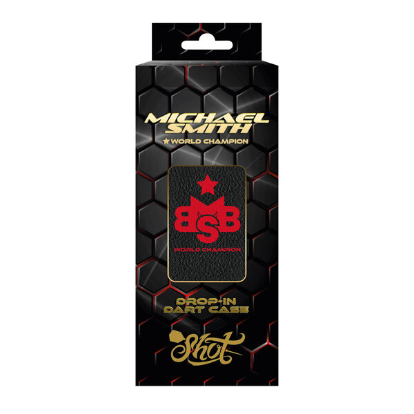 SHOT DARTS Shot Michael Smith World Champion Drop In Darts Case-Black