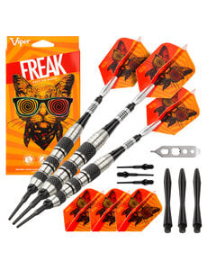 Viper Darts Viper The Freak Knurled and Shark Fin Barrel 18g Soft Tip Darts