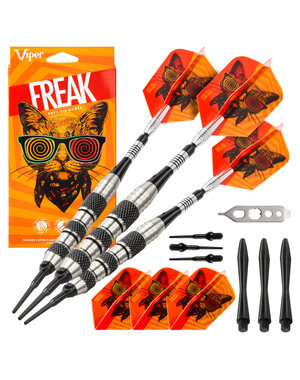 Viper Darts Viper The Freak Knurled and Shark Fin Barrel 18g Soft Tip Darts