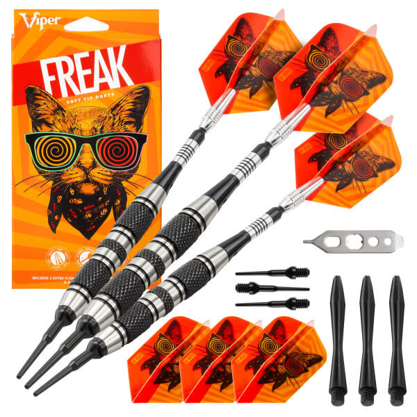 Viper Darts Viper The Freak 3 Knurled Rings Barrel 18g Soft Tip Darts