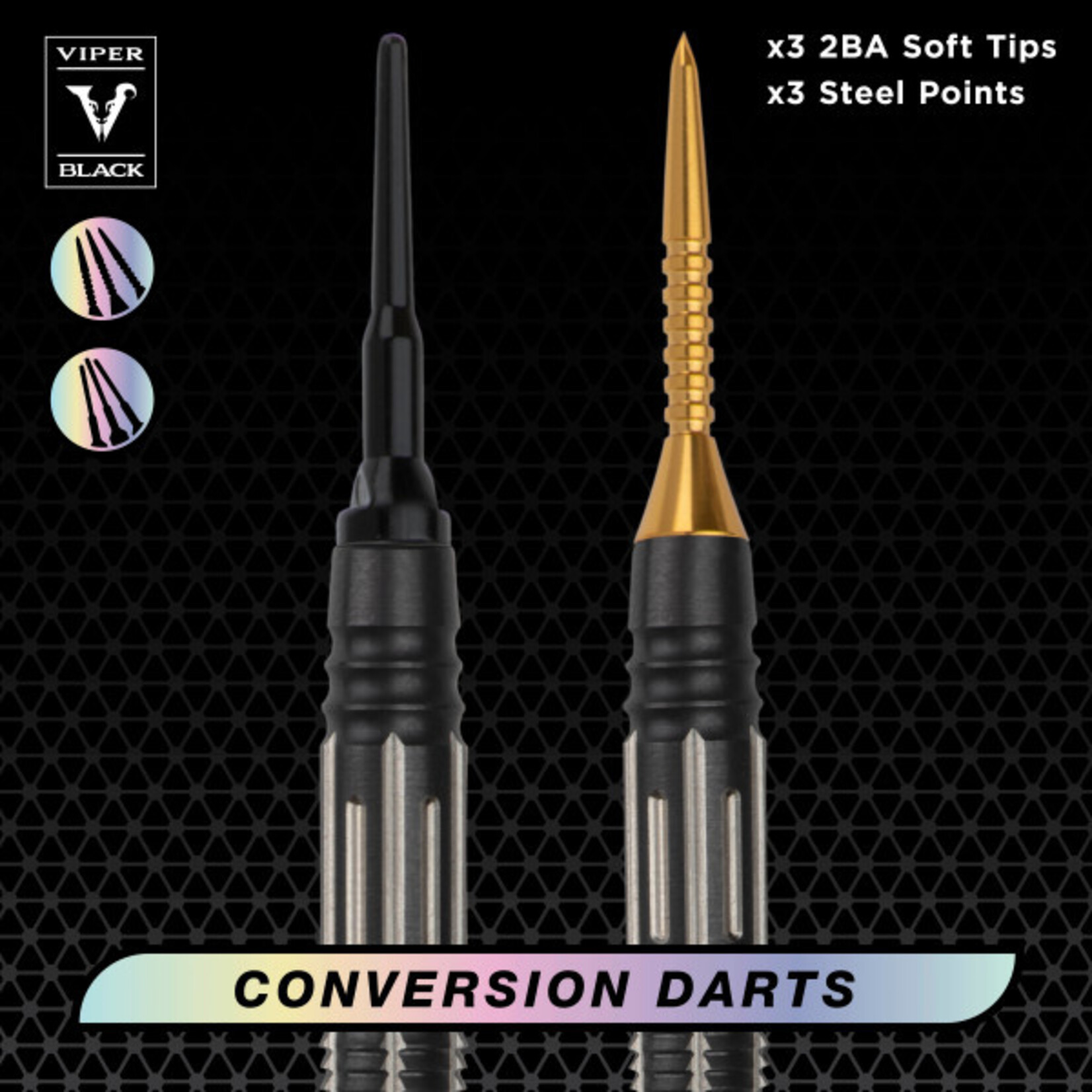 Viper Darts Viper Black Flux 90% Tungsten Conversion 20g Darts