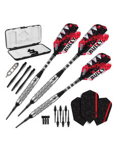 Viper Darts Viper Bully 80% Tungsten 5 Knurled Rings 18g Soft Tip Darts