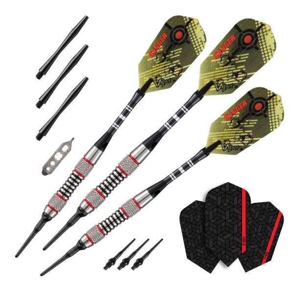 Viper Darts Viper Ranger 80% Tungsten Red Rings 18g Soft Tip Darts