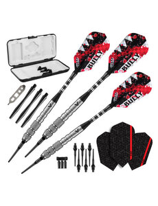 Viper Darts Viper Bully 80% Tungsten 3 Knurled Rings 18g Soft Tip Darts
