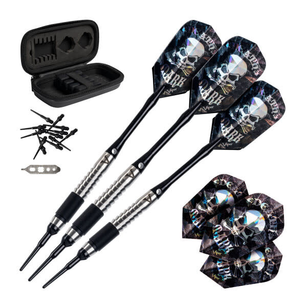Viper Darts Viper Desperado 80% Tungsten Death Mark 1 Knurled Ring 18g Soft Tip Darts