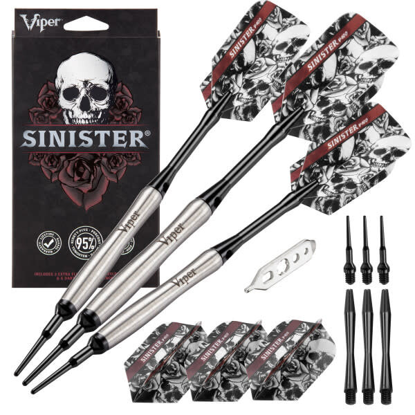 Viper Darts Viper Sinister 95% Tungsten Tapered Barrel 18g Soft Tip Darts