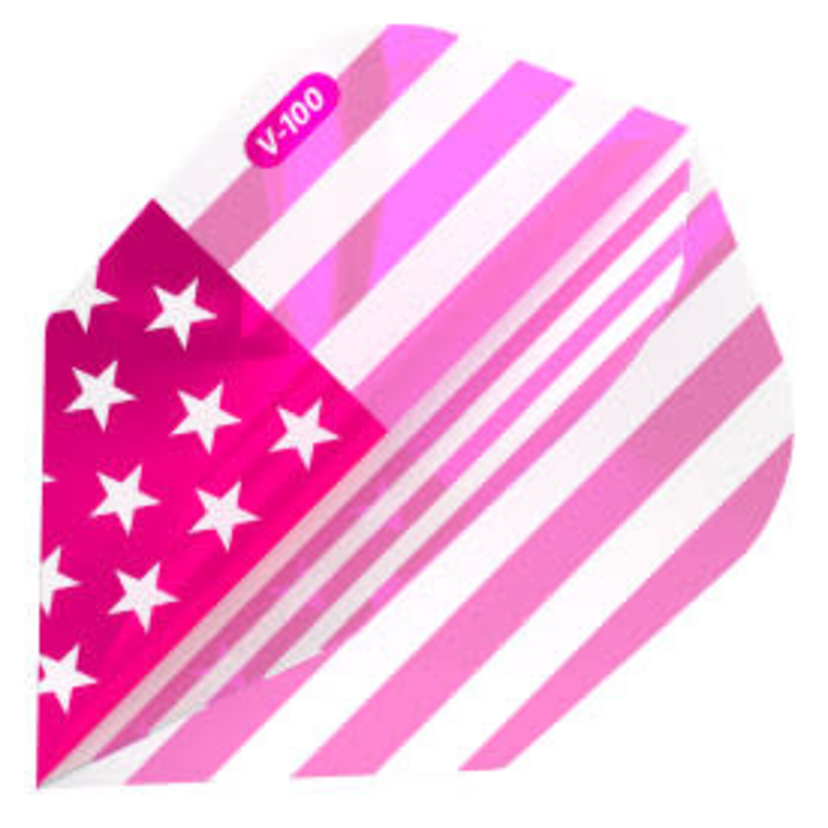 Viper Darts Viper V-100 American Flag Traditional Pink Metallic Standard Dart Flights