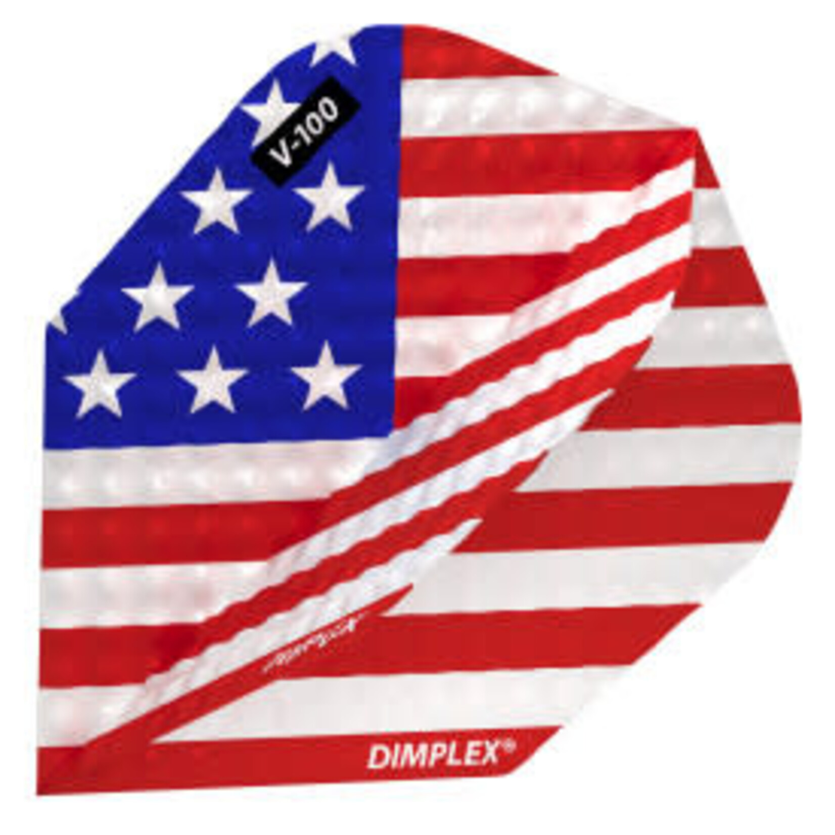 Viper Darts Viper V-100 American Flag Angled Dimplex Standard Dart Flights