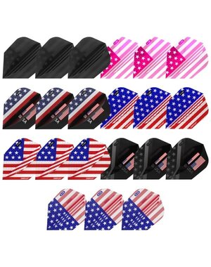 Viper Darts Viper Patriot Pack Dart Flights Assorted Weight Variety Pack Standard American Flag