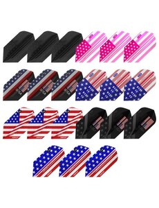 Viper Darts Viper Patriot Pack Dart Flights Assorted Weight Variety Pack Slim American Flag