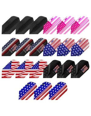 Viper Darts Viper Patriot Pack Dart Flights Assorted Weight Variety Pack Slim American Flag