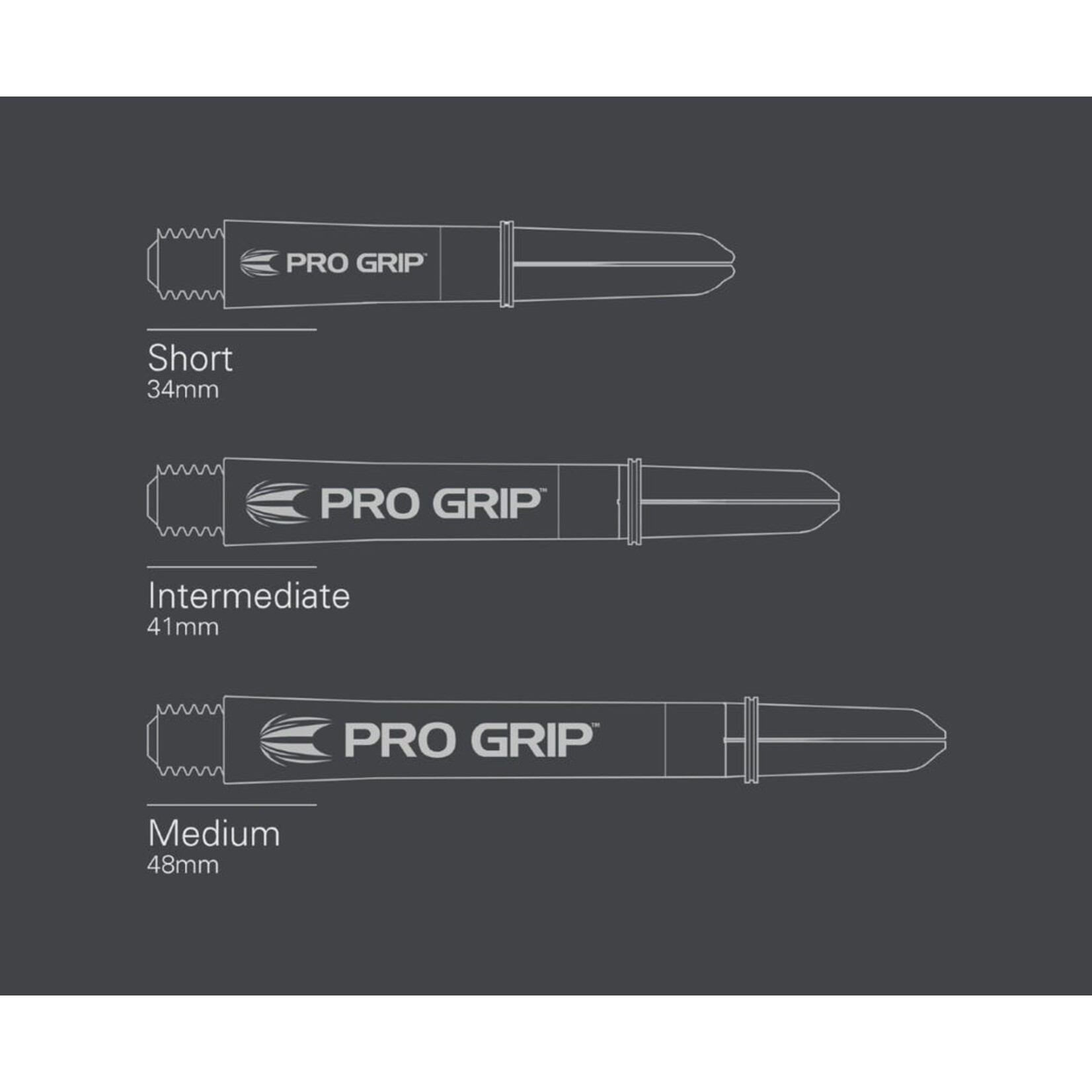 Target Darts Target Pro Grip Ink Medium Dart Shafts