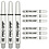 Target Darts Target Pro Grip Spin Medium 3 Sets Dart Shafts