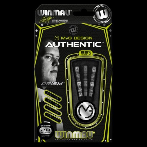 Winmau Darts Winmau MvG Design Authentic 20g Soft Tip Darts