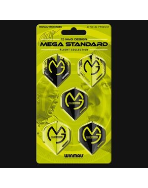 Winmau Darts Winmau MvG Design Mega Standard Flight Collection Dart Flights