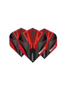 Winmau Darts Winmau Prism Delta Black and Red 210 Dart Flights