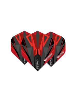 Winmau Darts Winmau Prism Delta Black and Red 210 Dart Flights